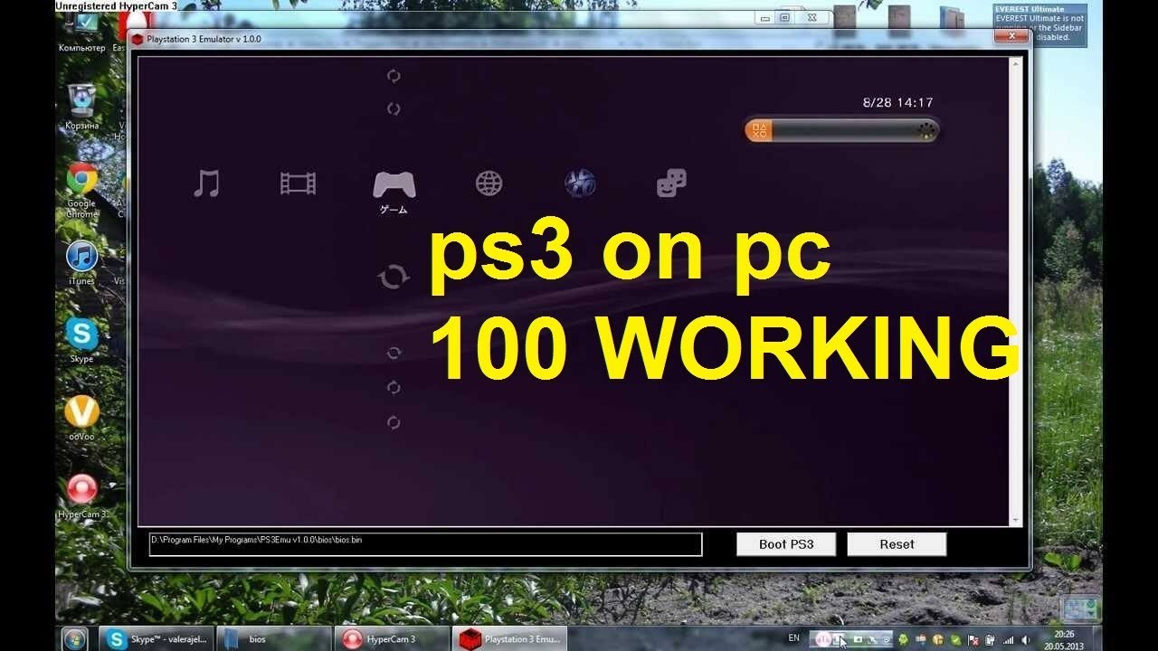 PS3 Emulator for PC, Windows 8, 7, 10, 32 Bit [Full Version]