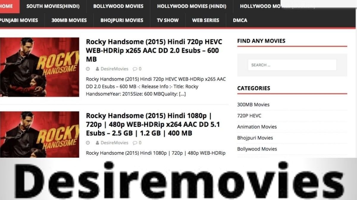 Desirmovies site