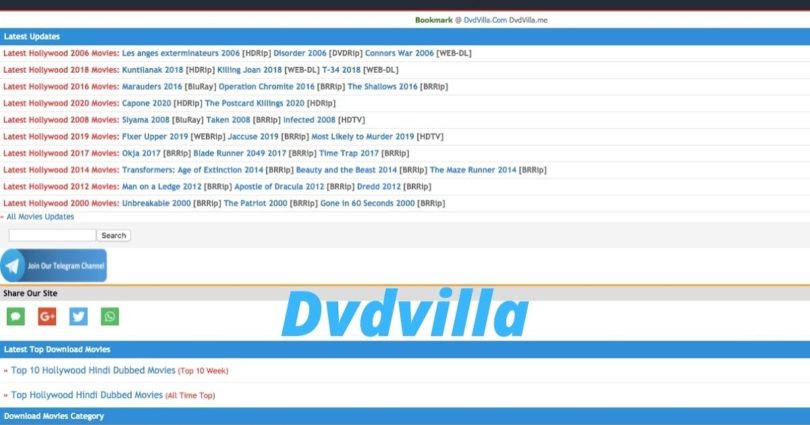 dvdvilla hd movies download website latest dvdvilla new