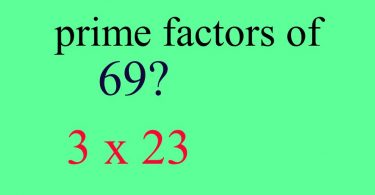 What Are The Factors Of 69?