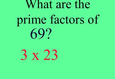 What Are The Factors Of 69?