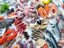 What are some types of seafood?